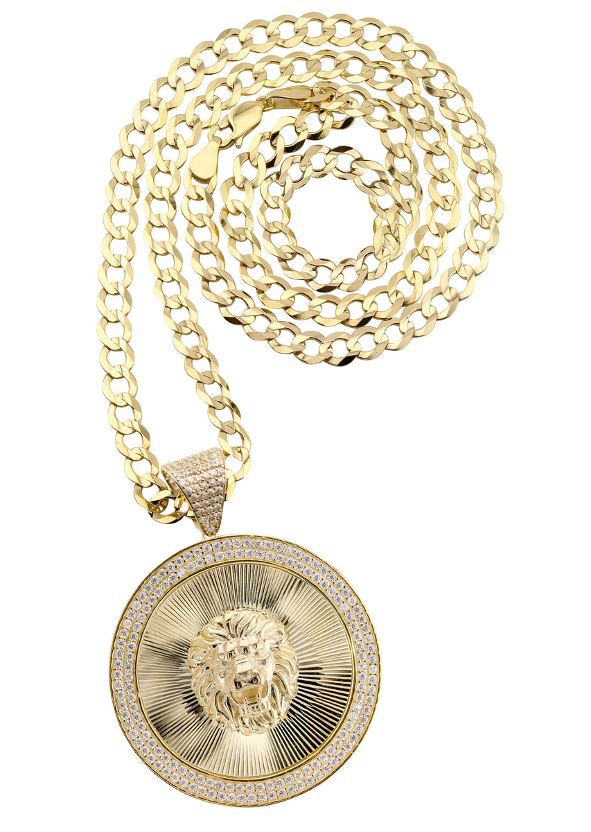 10Kイエローゴールド マスクペンダント ジーザス 10K イエロー ゴールド ペンダント ヘッド ＆ ネックレス