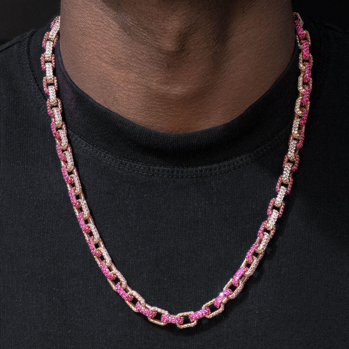 High End Jewelry - Iced Out Diamond Hermes Link Chain