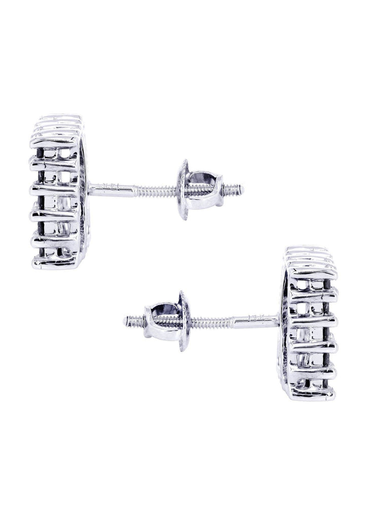 Diamond Earrings For Men | 1.16 Carats 14K White Gold MEN'S EARRINGS FROST NYC 