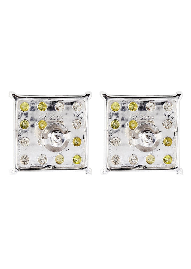 Diamond Earrings For Men | 0.62 Carats 14K White Gold MEN'S EARRINGS FROST NYC 
