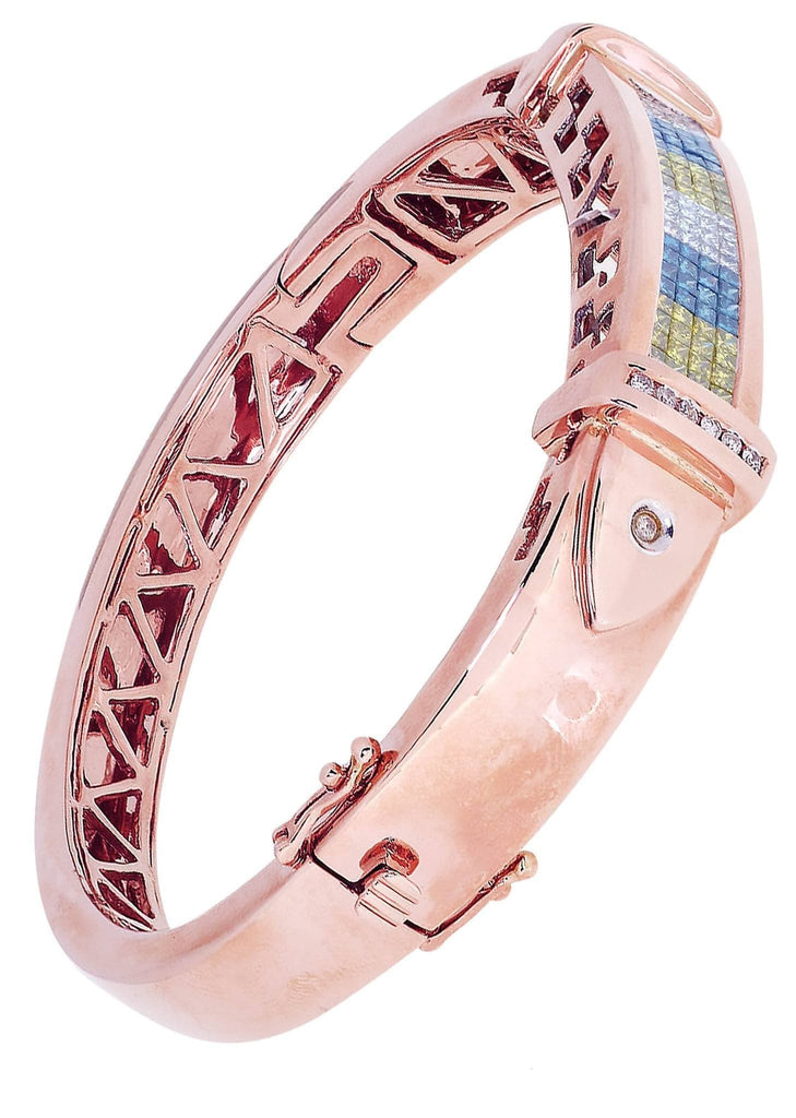 Mens Diamond Bracelet Rose Gold| 1.46 Carats| 44.97 Grams Men’s Diamond Bracelets FROST NYC 