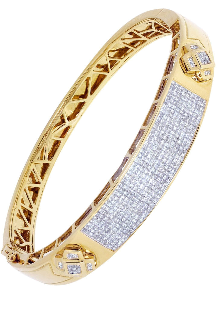 Mens Diamond Bracelet Yellow Gold| 3.71 Carats| 35.66 Grams Men’s Diamond Bracelets FROST NYC 