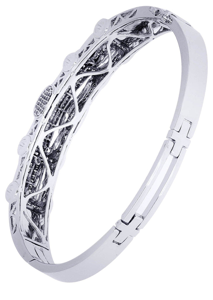 Mens Diamond Bracelet White Gold| 2.25 Carats| 38.43 Grams Men’s Diamond Bracelets FROST NYC 