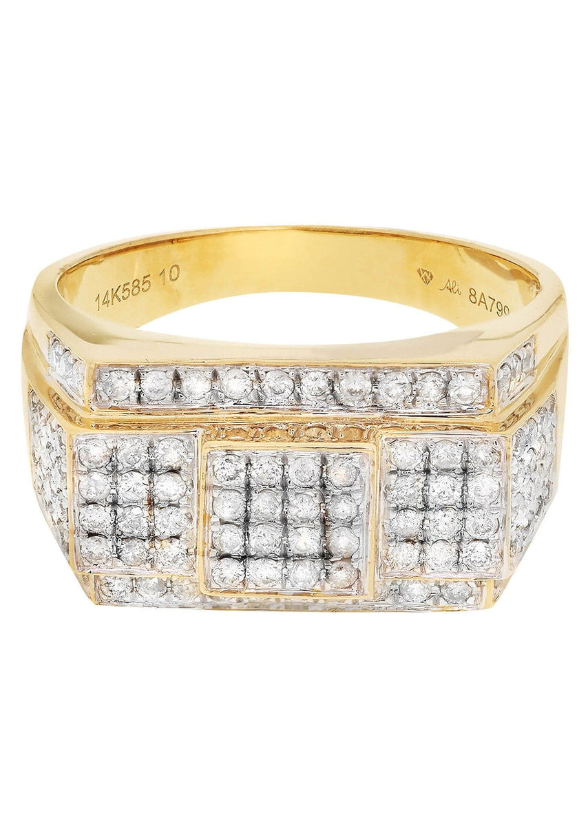 Mens Diamond Ring Pinky Diamond Ring 0.93 Carats FrostNYC