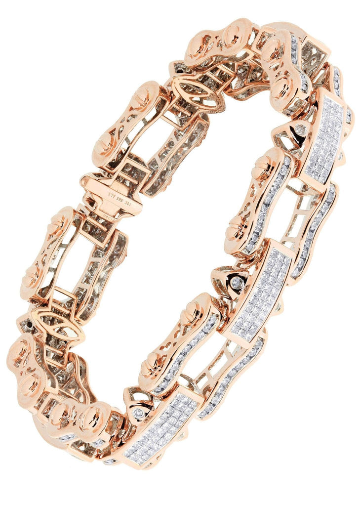 Mens Diamond Bracelet Rose Gold| 8.54 Carats| 65.73 Grams Men’s Diamond Bracelets FROST NYC 