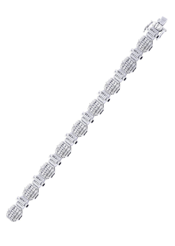 Mens Diamond Bracelet White Gold| 2.11 Carats| 39.74 Grams Men’s Diamond Bracelets FROST NYC 