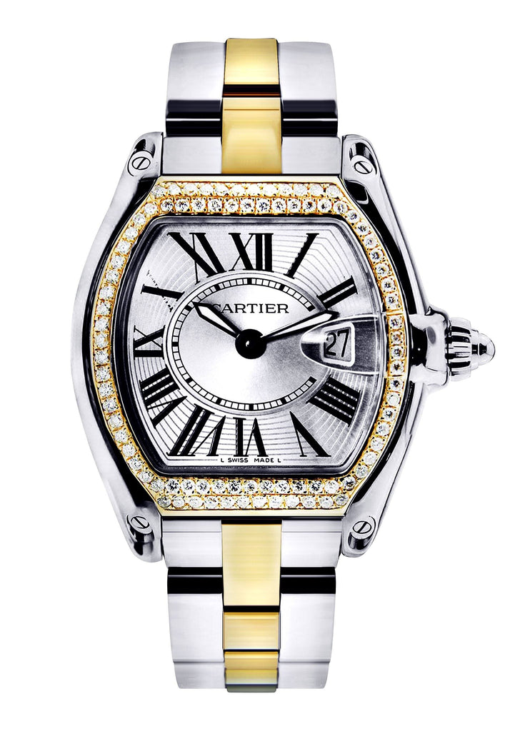 Cartier Roadster Watch For Women | Two Tone Women High Watch FrostNYC 