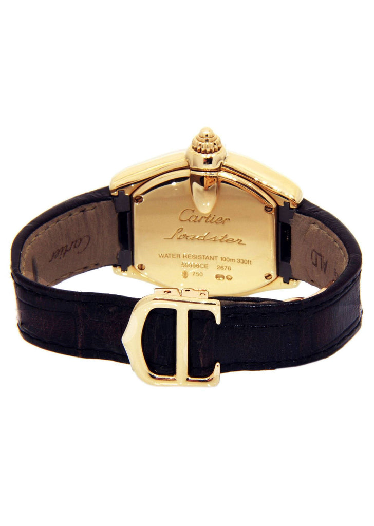 Cartier Roadster Watch For Women | 18K Yellow Gold | 31 Mm Women High Watch FrostNYC 