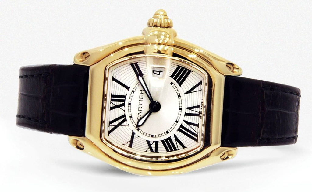Cartier Roadster Watch For Women | 18K Yellow Gold | 31 Mm Women High Watch FrostNYC 