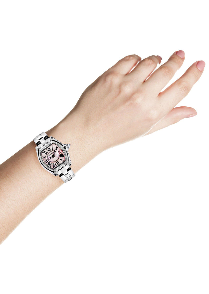 Cartier Roadster Watch For Women | Stainless Steel Women High Watch FrostNYC 