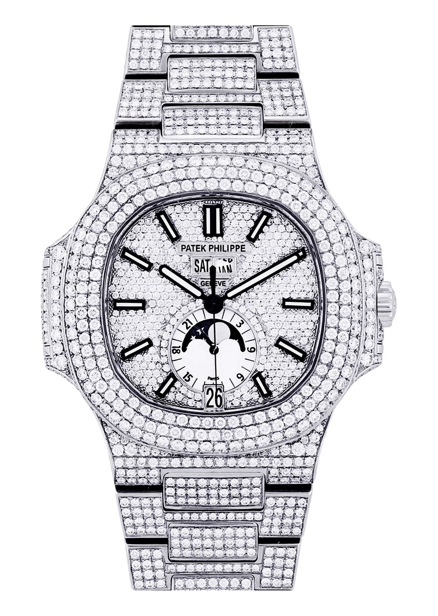 Diamond Patek Philippe Nautilus Acier inoxydable