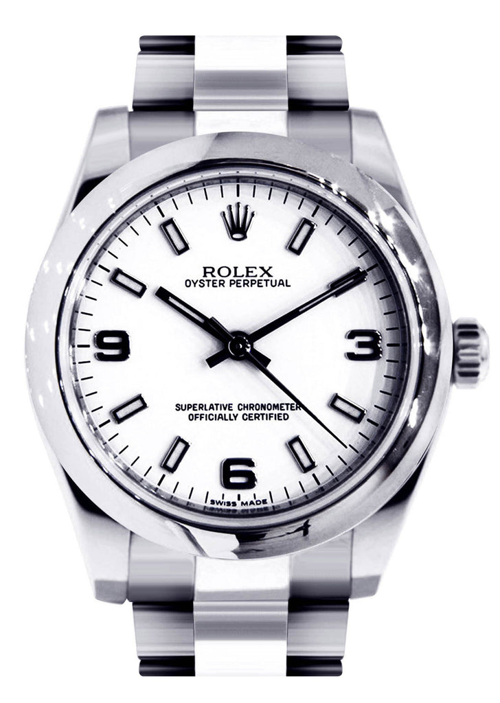 Rolex Oyster Perpetual Watch For Women | Stainless Steel | 31 Mm Women High Watch FrostNYC 