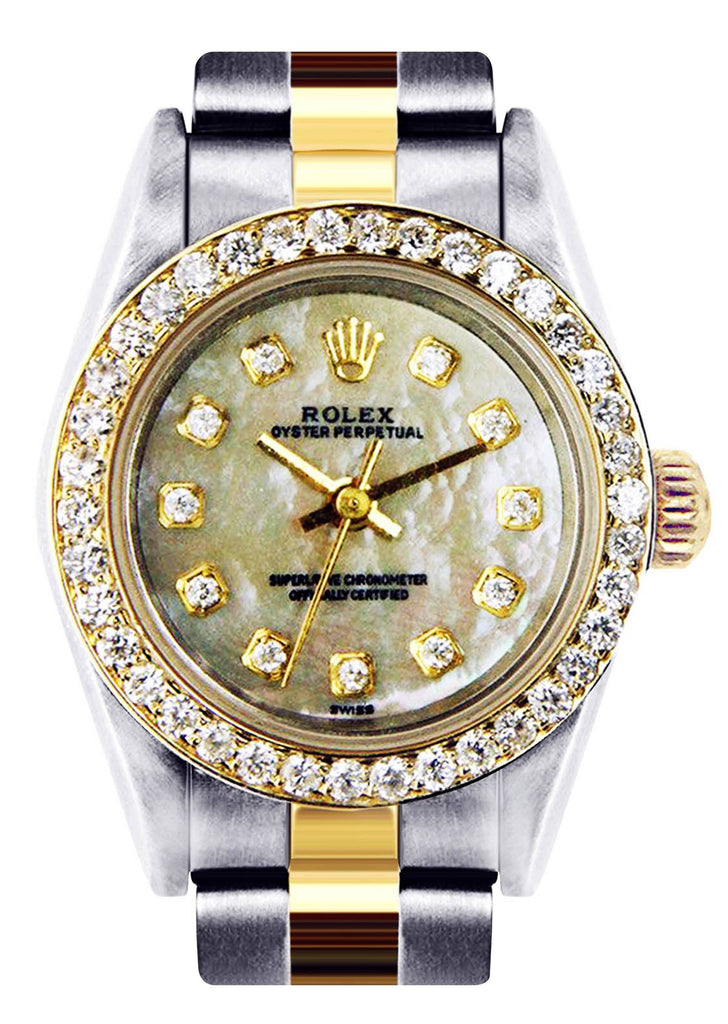 Rolex Oyster Perpetual Watch For Women | Two Tone | 26 Mm Women High Watch FrostNYC 