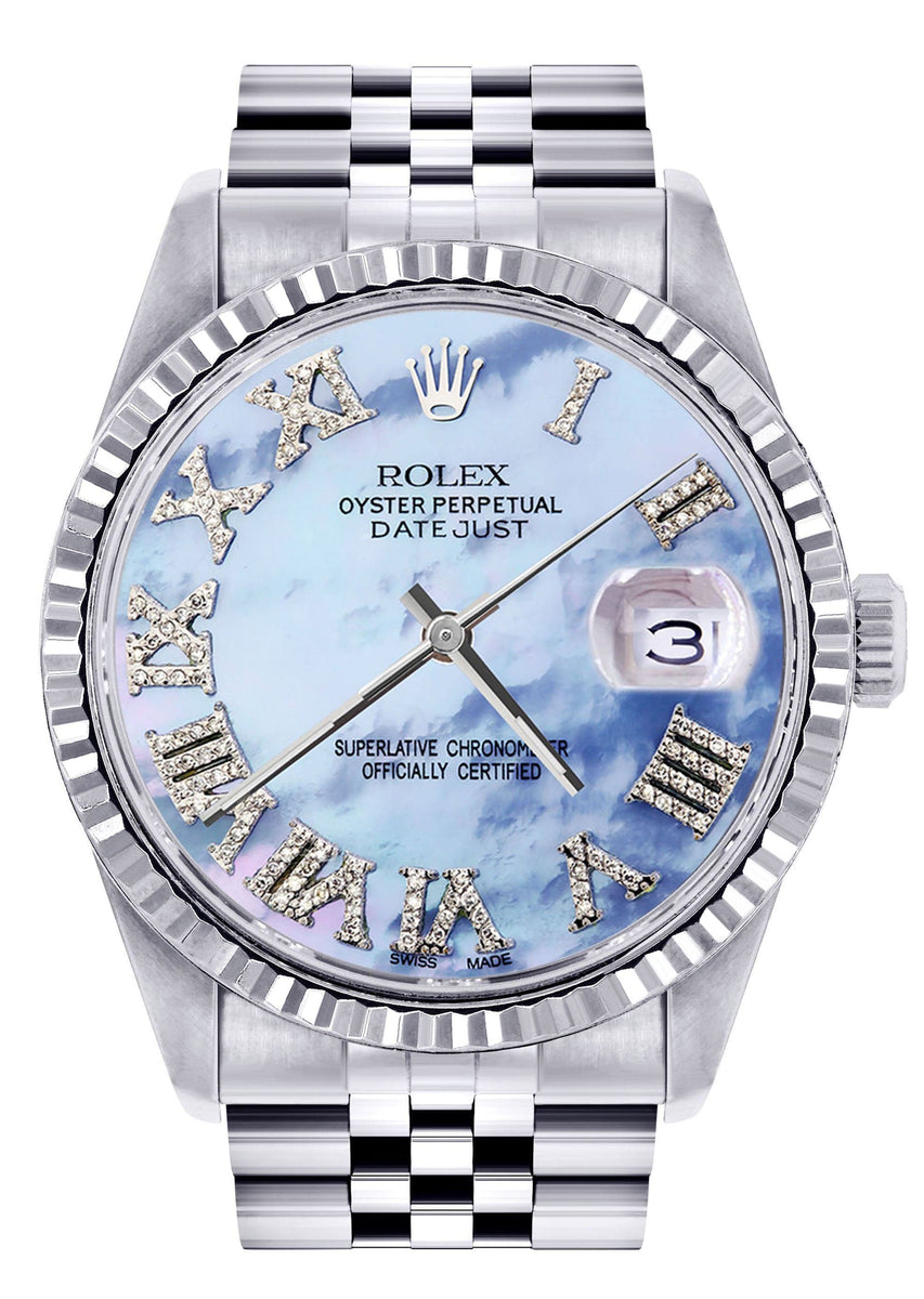 ハニーです 楽天市場】ロレックス 16200 デイトジャスト ブルーの通販