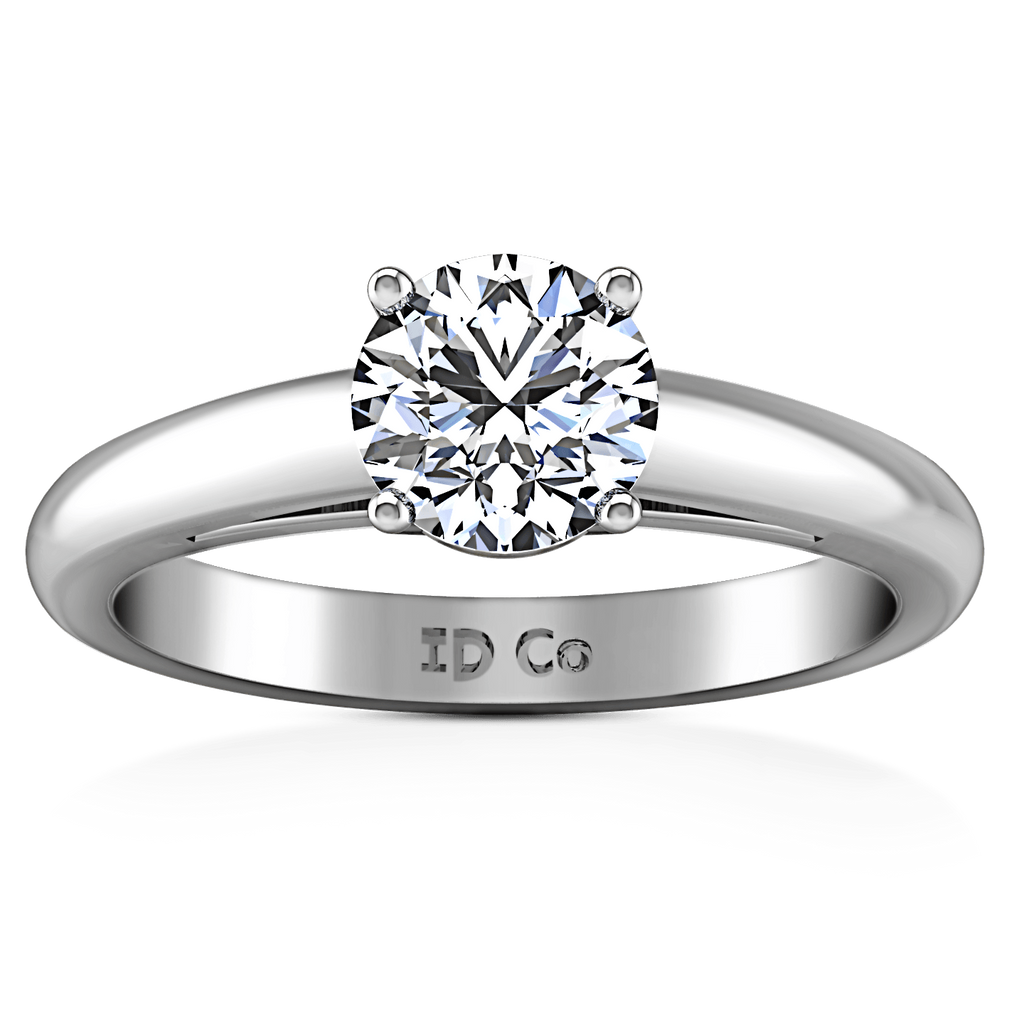 Round Diamond Solitaire Engagement Ring Avant 14K White Gold engagement rings imaginediamonds 