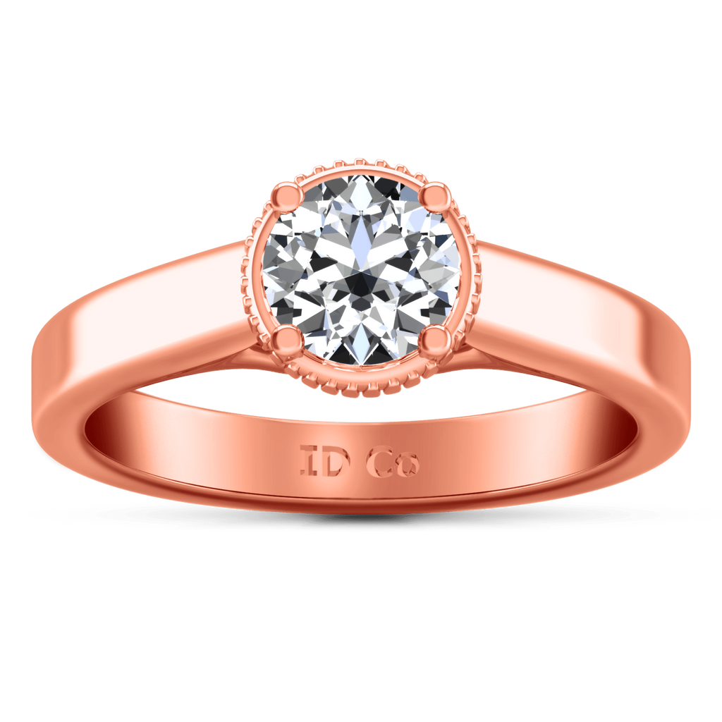 Solitaire Diamond Engagement Ring Carina 14K Rose Gold engagement rings imaginediamonds 