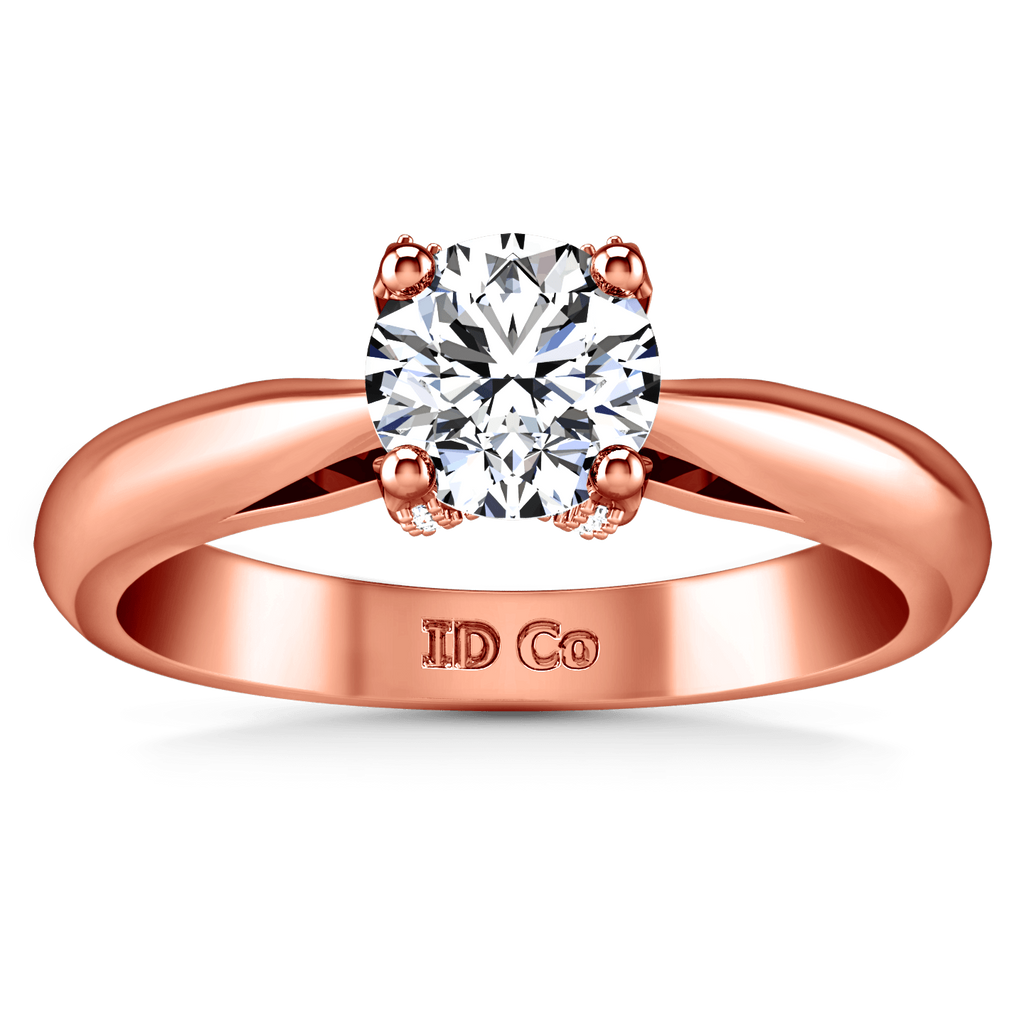 Solitaire Diamond Engagement Ring Caressa 14K Rose Gold engagement rings imaginediamonds 