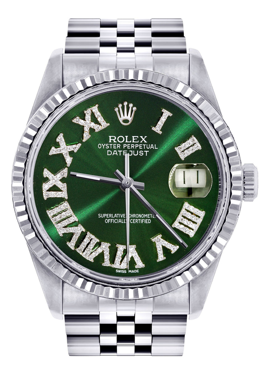 断*ー様 ROLEX DATEJUST 16200 SS_green_1_71fafb75-3b8a-42e9-