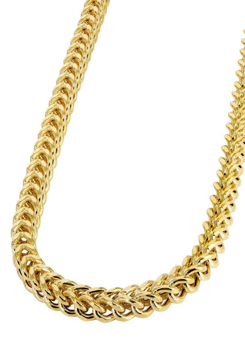 Hollow Franco Chain 10K Gold Franco Chain FrostNYC