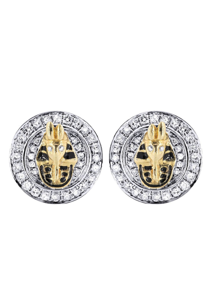 Diamond Earrings For Men | 14K Yellow Gold | 0.76 Carats MEN'S EARRINGS FROST NYC 