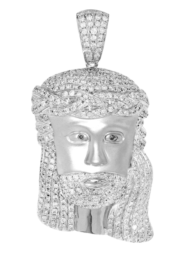 Diamond Jesus Piece | 64.06 Grams | 6.3 Carats MEN'S PENDANTS FROST NYC 