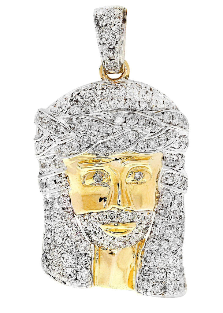 Diamond Jesus Piece | 6.8 Grams | 1.54 Carats MEN'S PENDANTS FROST NYC 