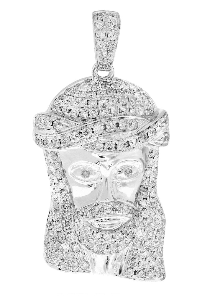 Diamond Jesus Piece | 16.83 Grams | 2.23 Carats MEN'S PENDANTS FROST NYC 