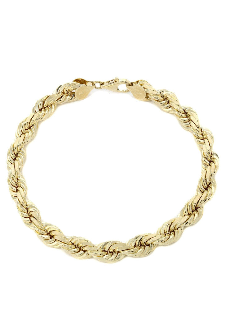 14K Gold Bracelet Solid Rope Men's Gold Bracelets FROST NYC 