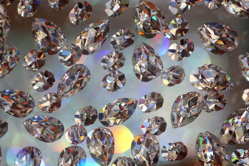glittering diamonds background