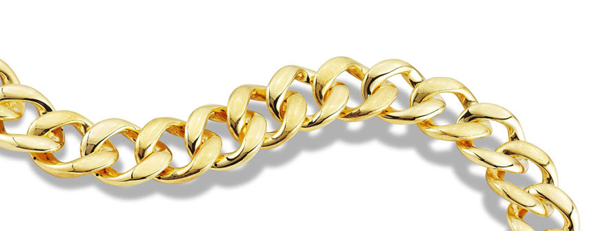 isolated gold chain