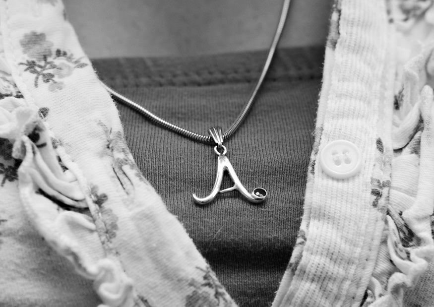 "A" necklace