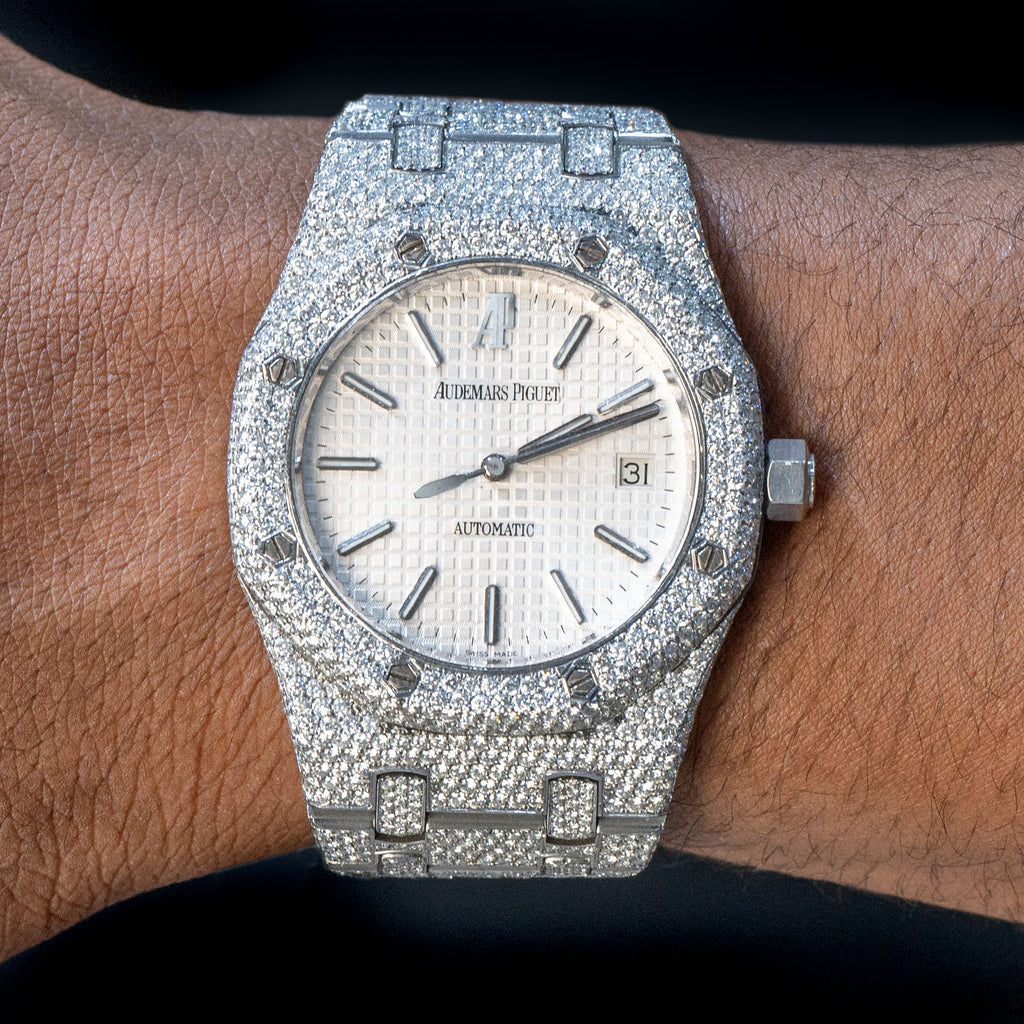 Audemars Piguet Royal Oak Stainless Steel Diamond Iced Out 39 MM
