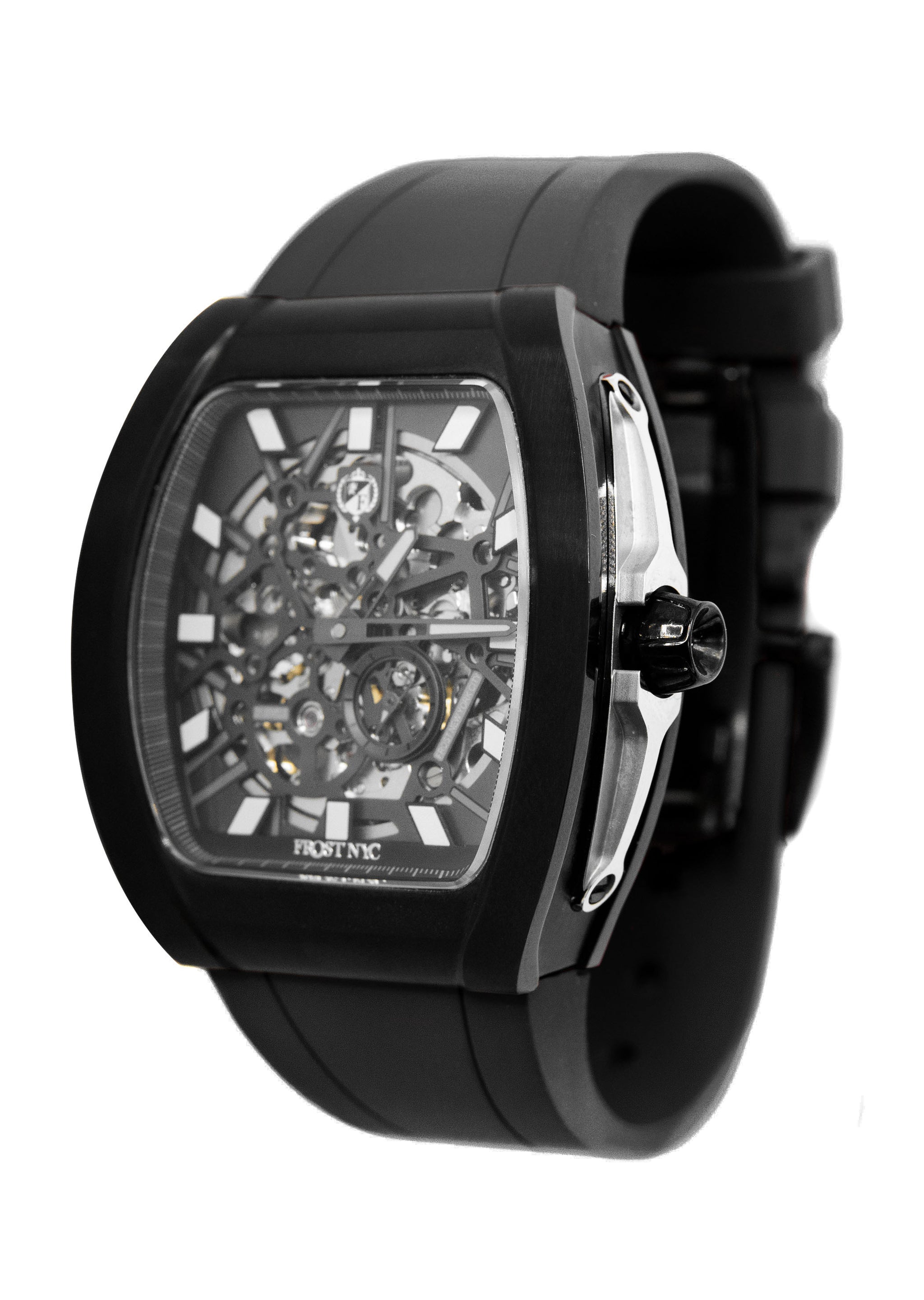 Frost NYC Mens Watch - Automatic Skeleton Sport Black Watch | FRST-01-