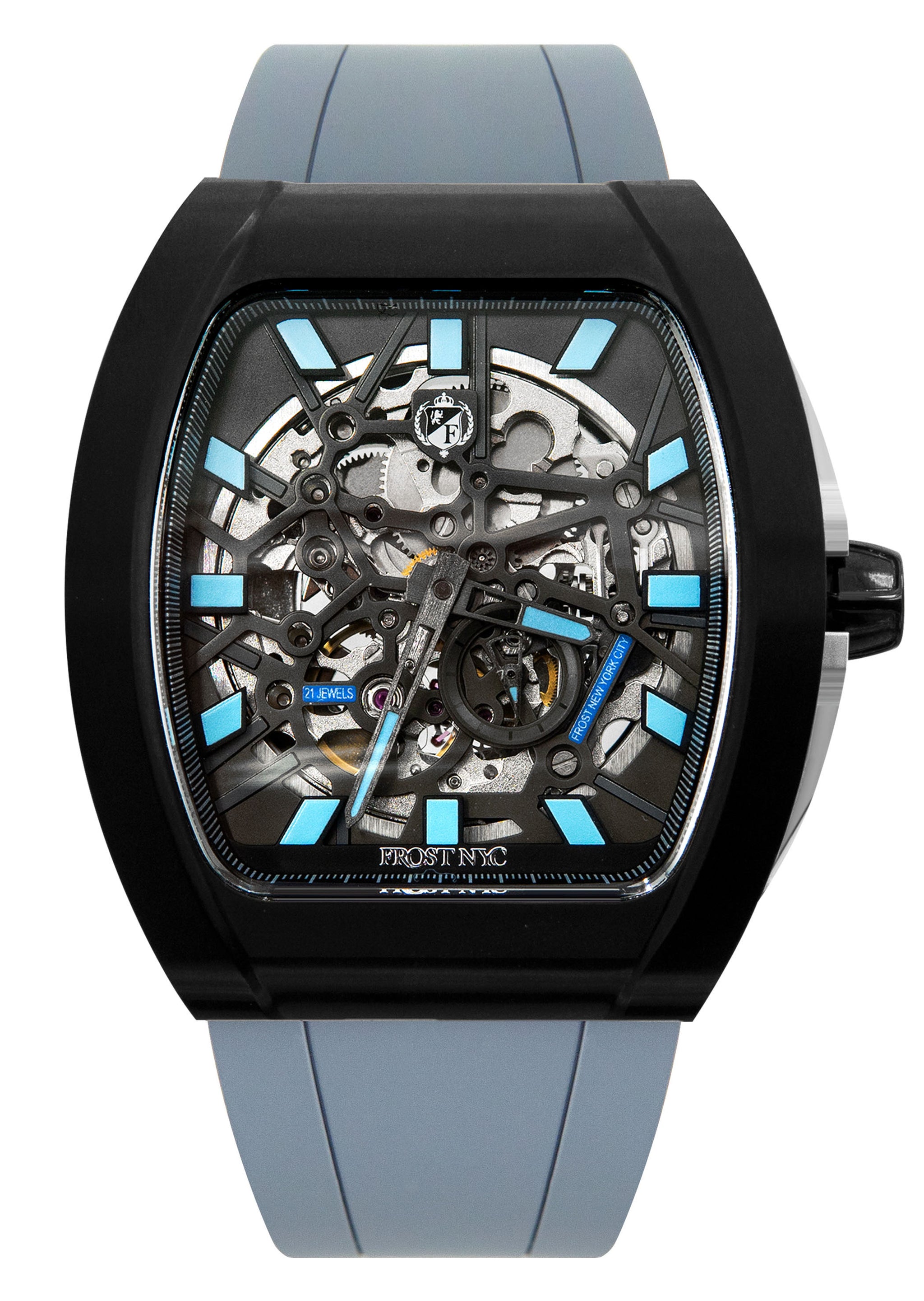 Frost NYC Mens Watch - Automatic Skeleton Sport Black Watch | FRST-01-