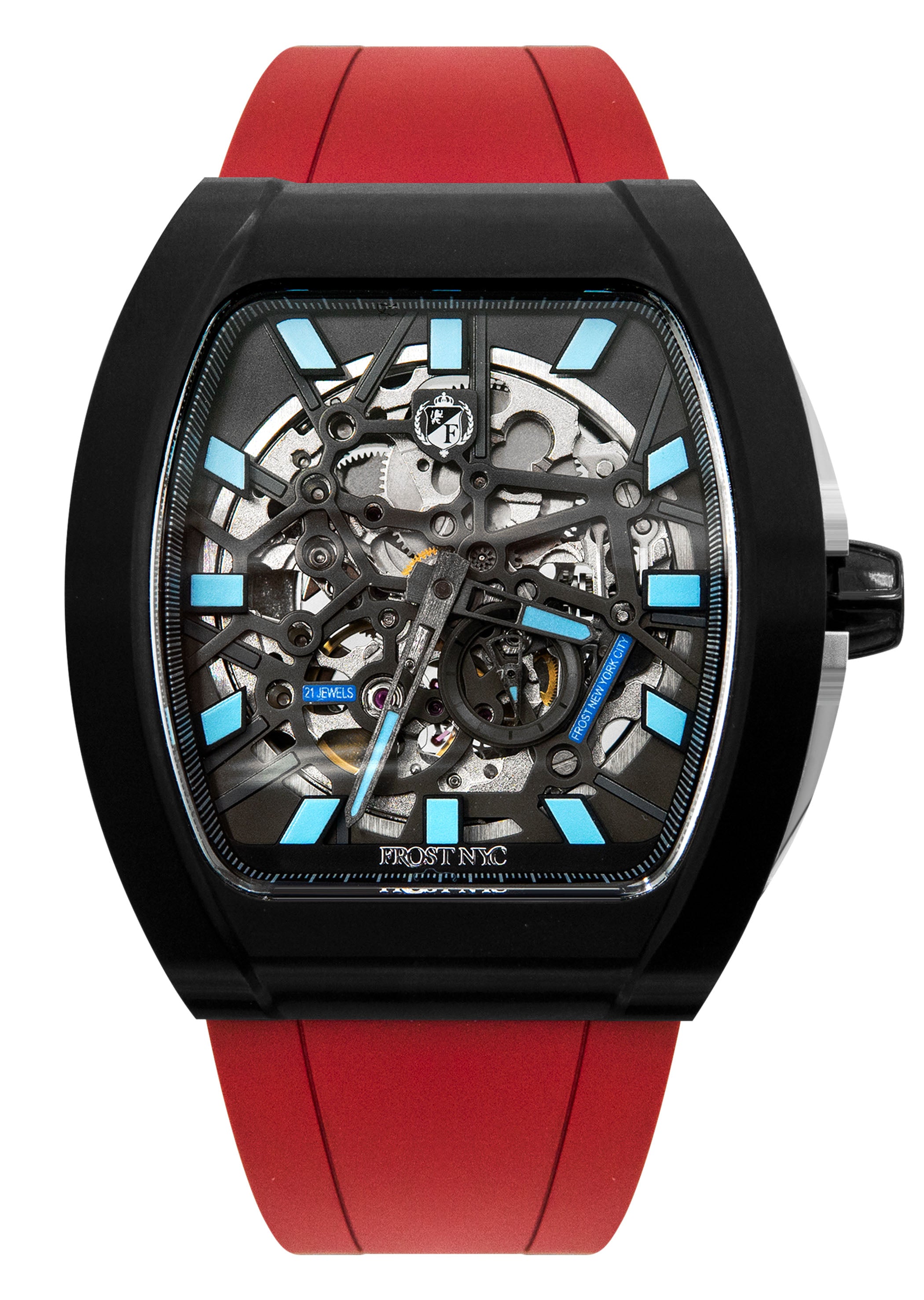 Frost NYC Mens Watch - Automatic Skeleton Sport Black Watch | FRST-01-