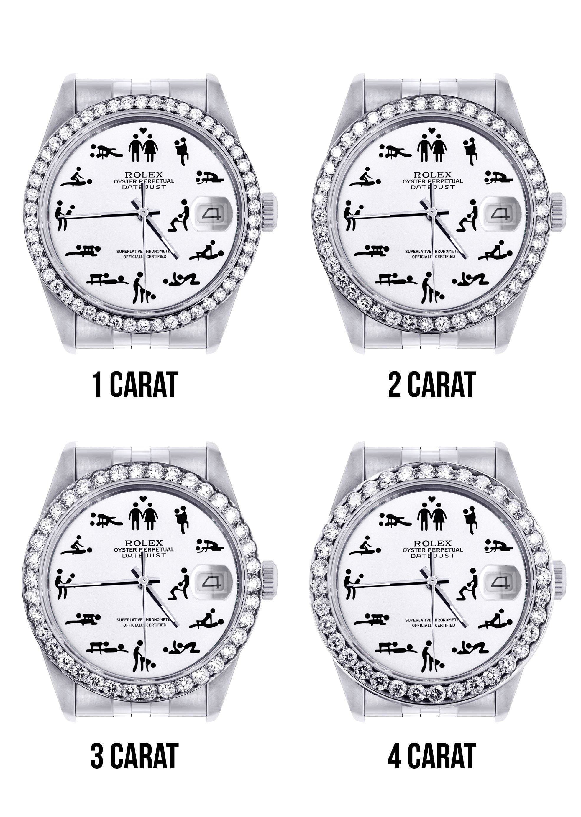 116200 | Hidden Clasp | Diamond Rolex Datejust Watch | 36Mm | Custom E