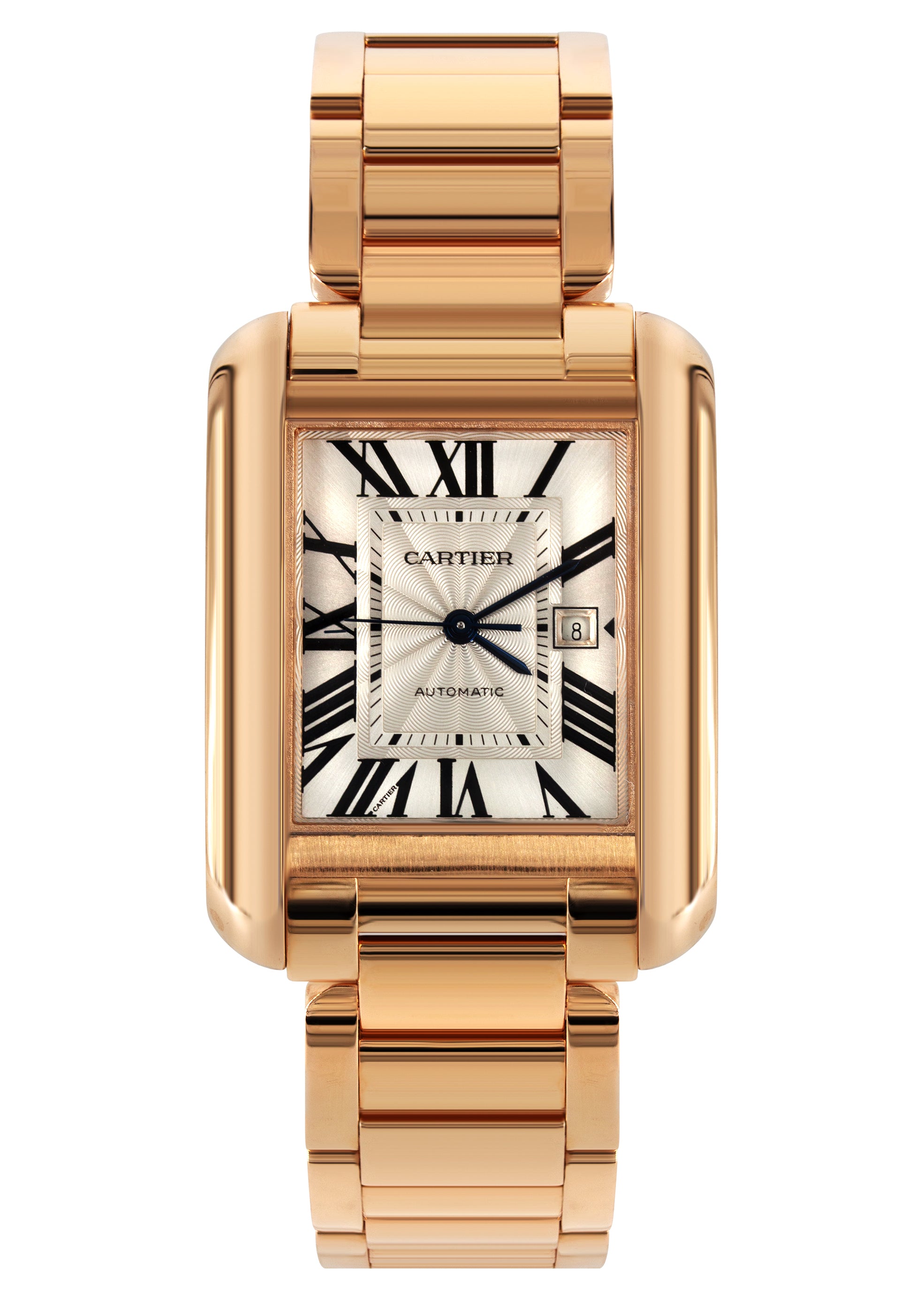 カルティエ タンク アングレーズ ウォッチ (18K ローズゴールド 
