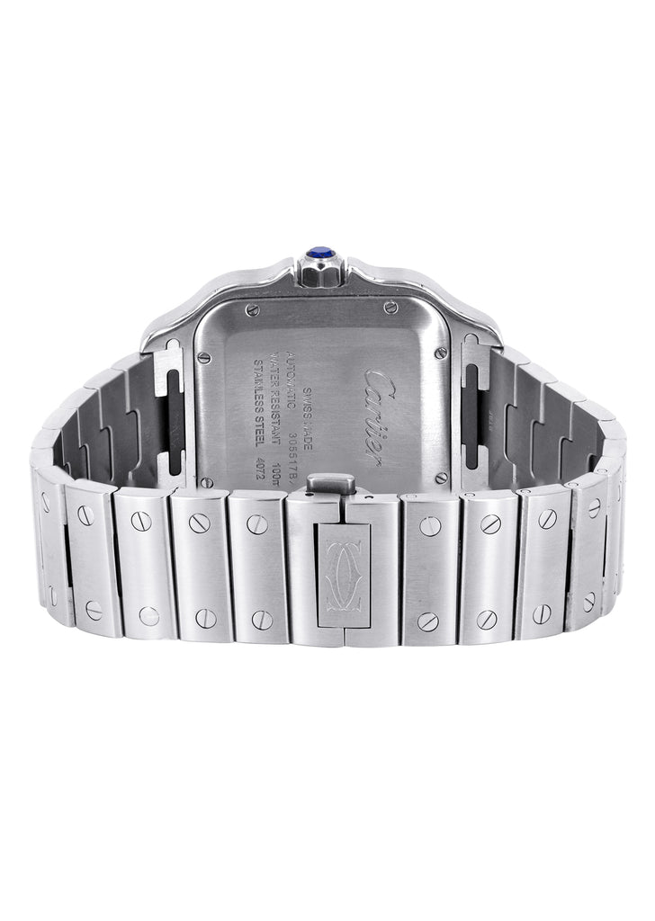RELOJ CARTIER SANTOS EN ACERO INOXIDABLE DIAL