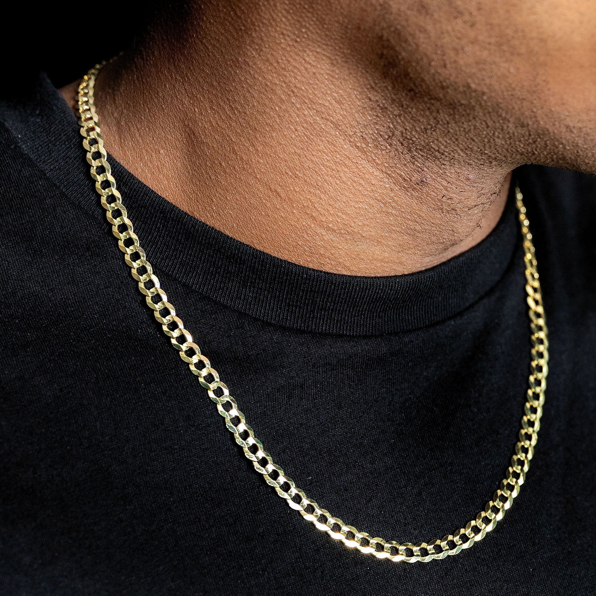 Gold Curb Chain Necklace Curb Necklace FrostNYC