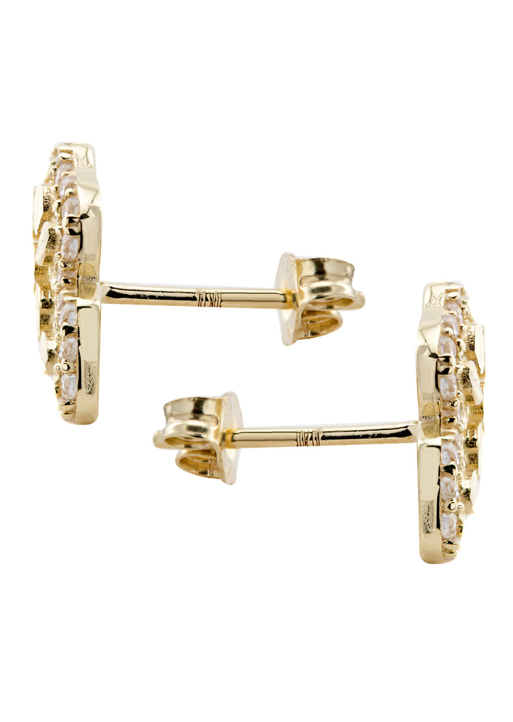 Cubic Zirconia Kohl's 10k Gold Earrings 10K Gold Nugget