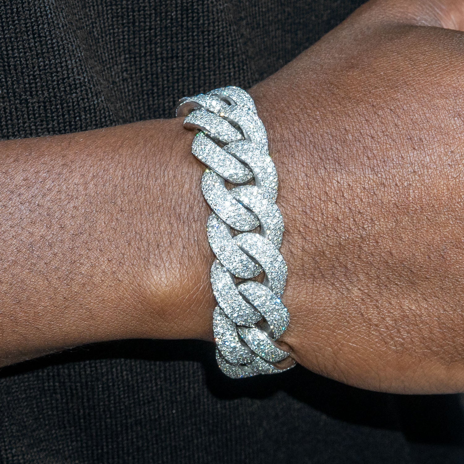 High End Jewelry Iced Out Miami Cuban Link Bracelet