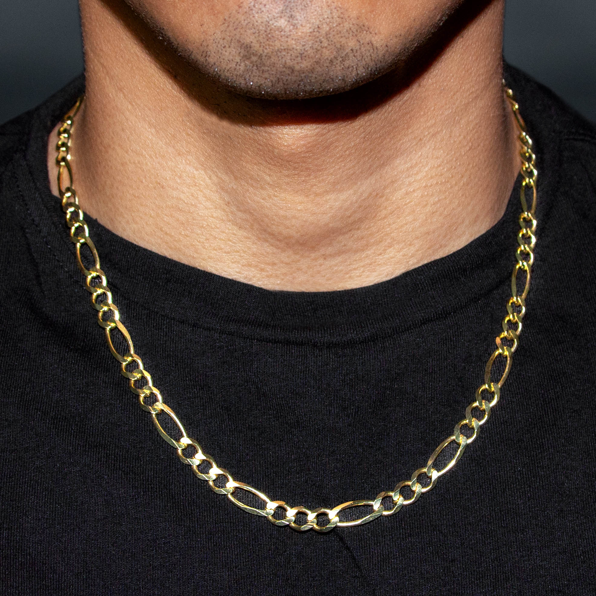 専用フィガロ　ネックレス　ゴールド 10K フィガロチェーンネックレス | メンズフィガロチェーン | FrostNYC