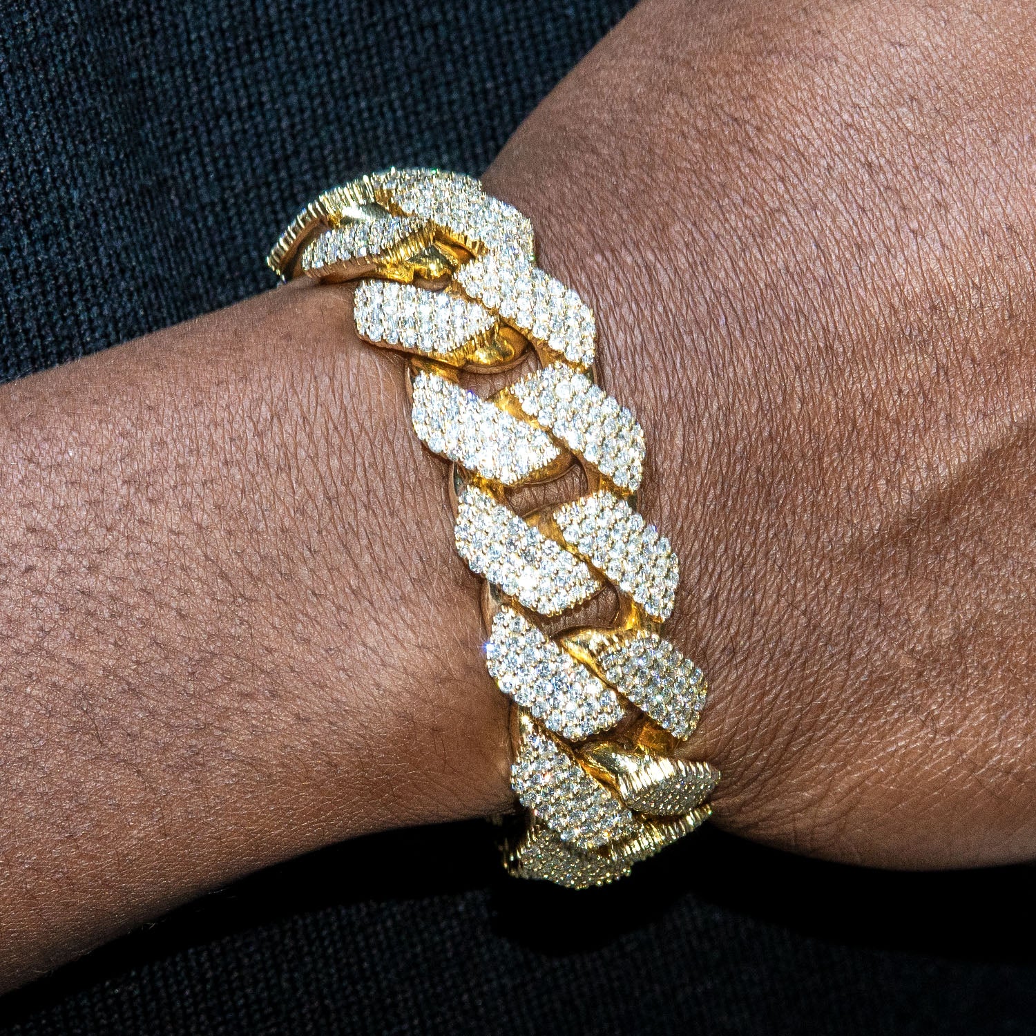 High End Jewelry Iced Out Miami Cuban Link Bracelet - Main Image