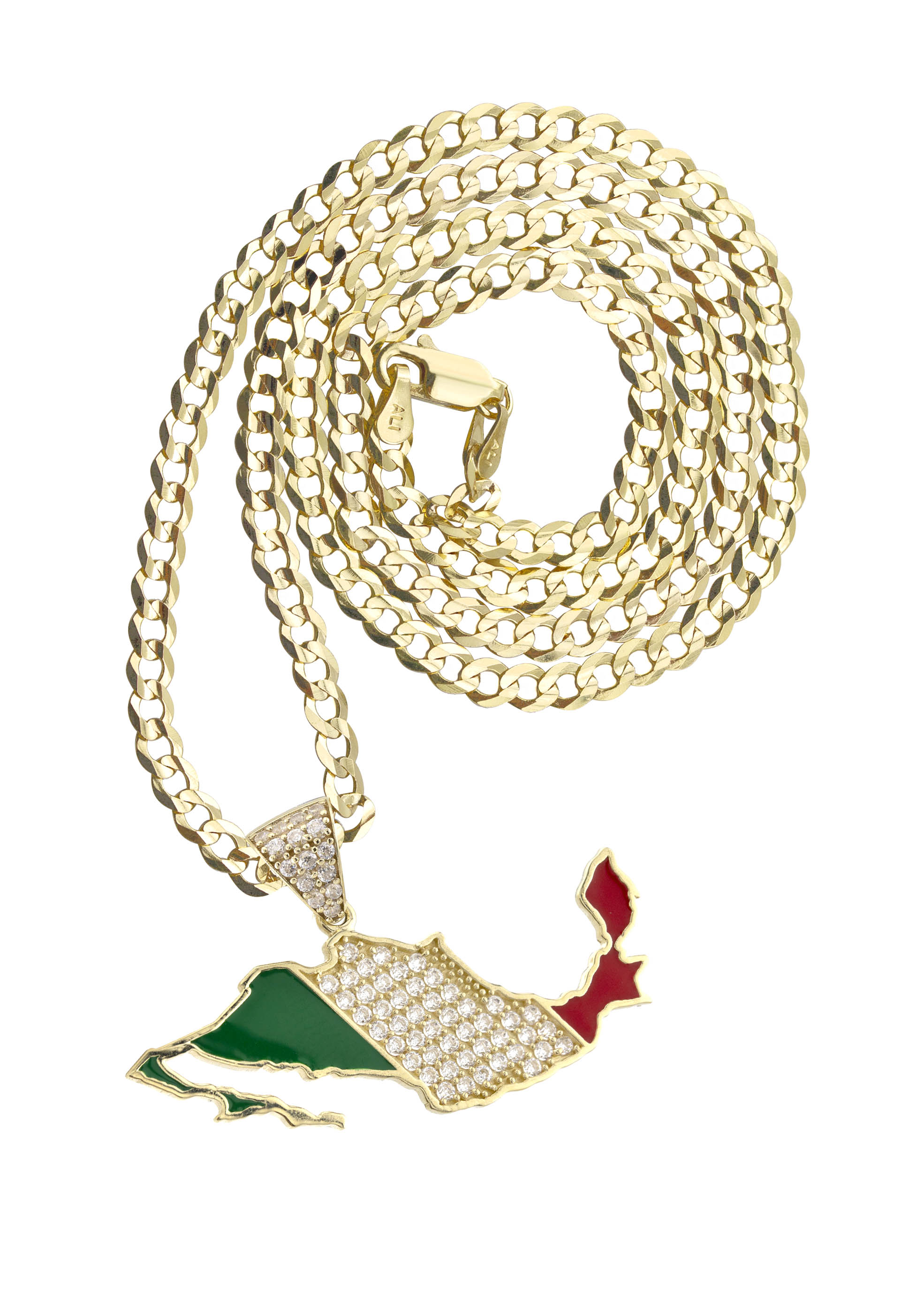 10K Yellow Gold Mexico Necklace | Appx. 2.4 - 9.4 Grams