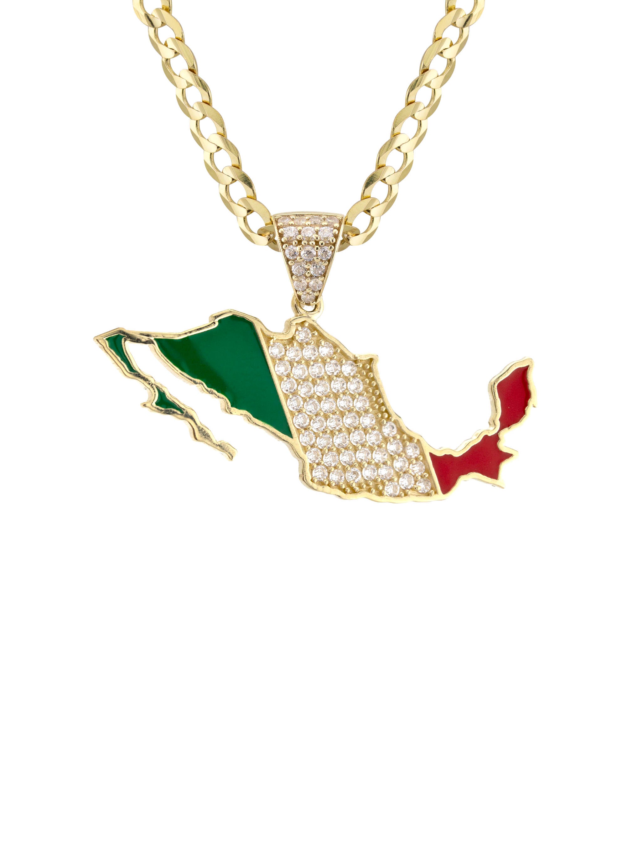 10K Yellow Gold Mexico Necklace | Appx. 2.4 - 9.4 Grams