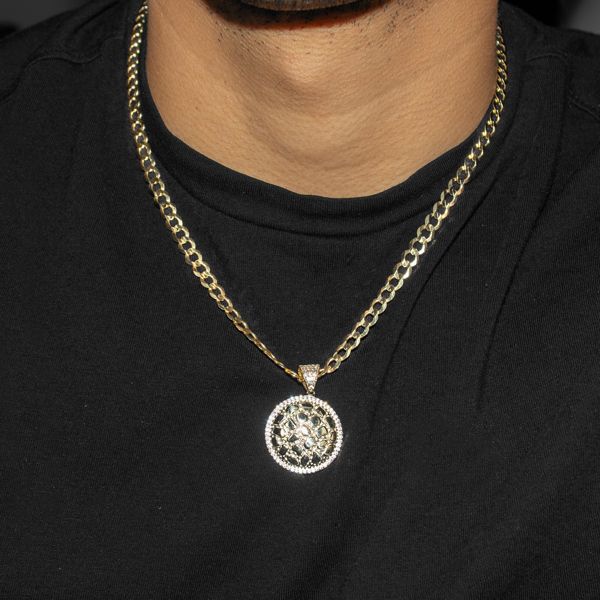 10K Yellow Gold Round Nugget Necklace | Appx. 4.5 - 18.5 Grams