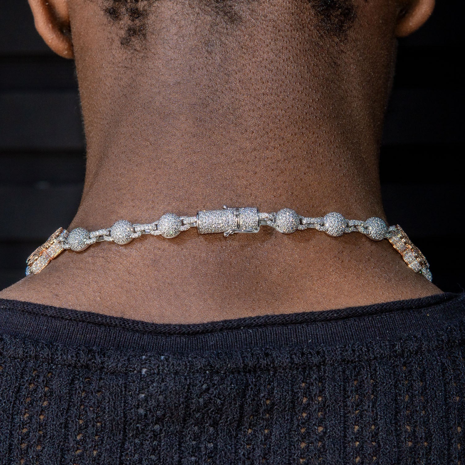 High End Jewelry - Diamond Baguette Crosses Iced Out Chain