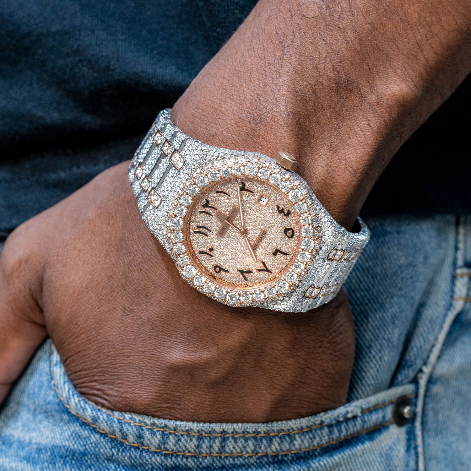 Two Tone Ap On Wrist 1979 Audemars Piguet Two-Tone Royal Oak 5402SA