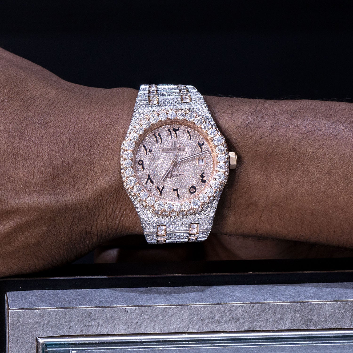 Rose Gold Audemars Piguet Iced Out Audemars Piguet Royal Oak Two