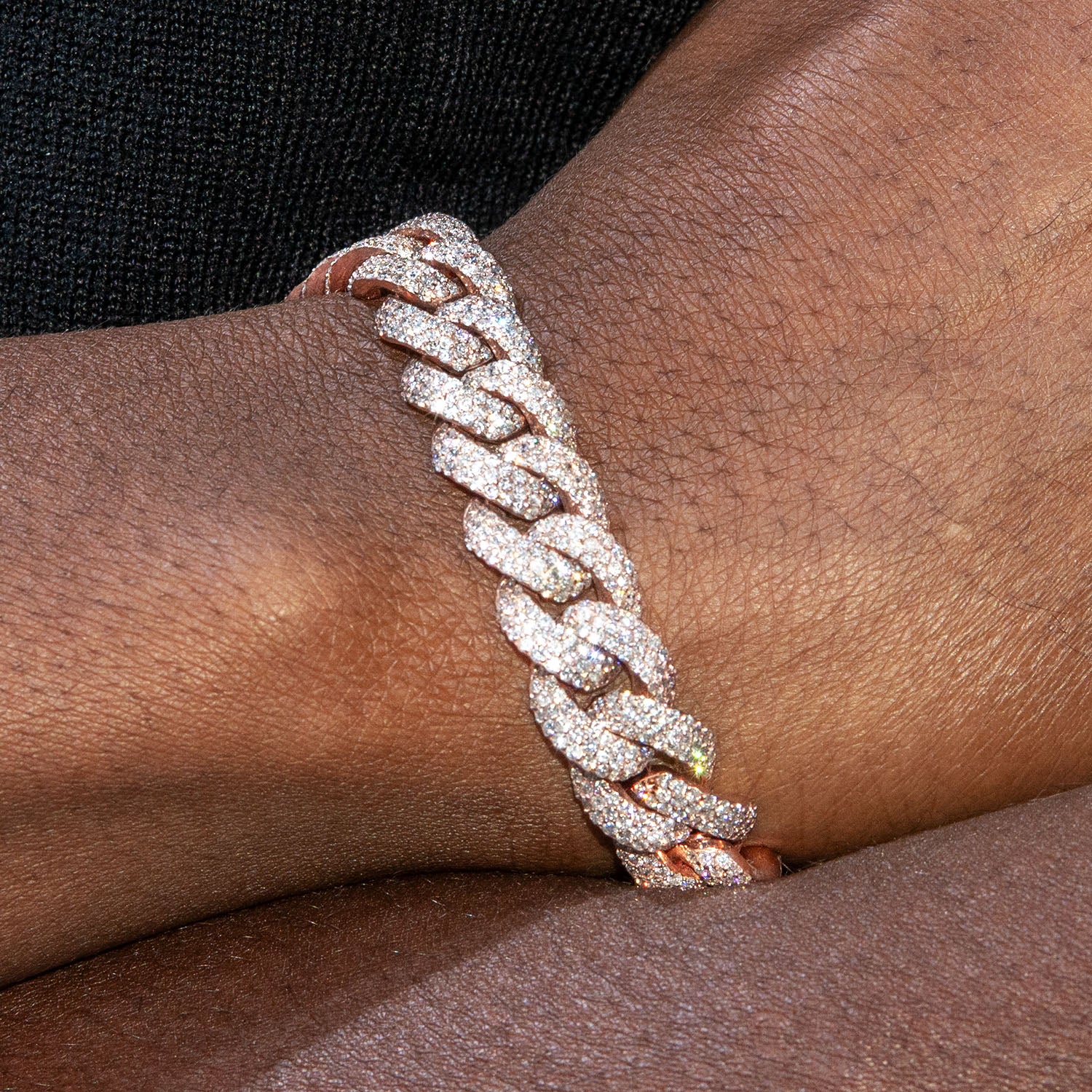 Gold Plated Virgin Mary Bracelet Virgen De Guadalupe  NEW Miami Cuban Link Bracelet ICED OUT Gold Plated main image 2